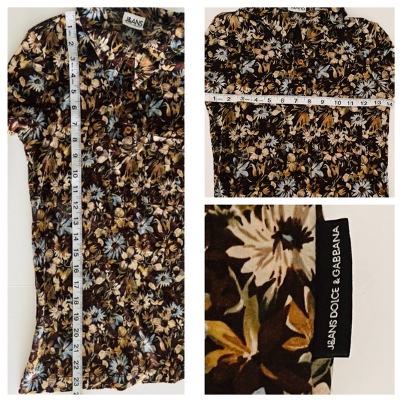 DOLCE & GABBANA J&ANS Floral Point
Collar Blouse - Picture 12 of 14